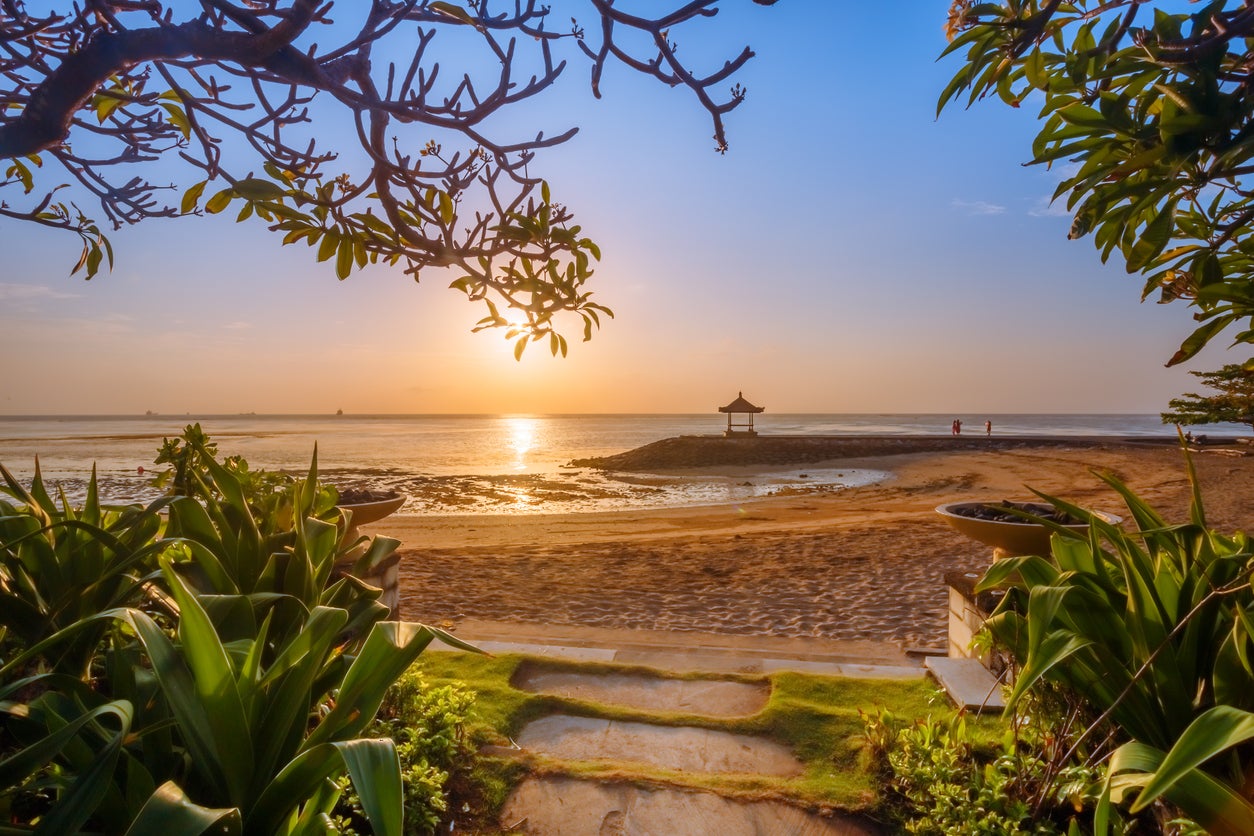 Early risers can beat the peak of midday temperatures with a sunrise beach trip