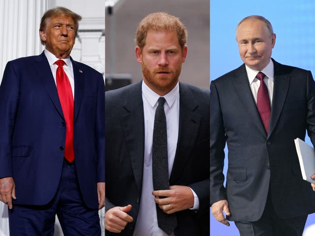 <p>Prince Harry reportedly pitched an idea for a Spotify podcast that would see him interviewing figures like Donald Trump and Vladimir Putin about their ‘childhood trauma’</p>