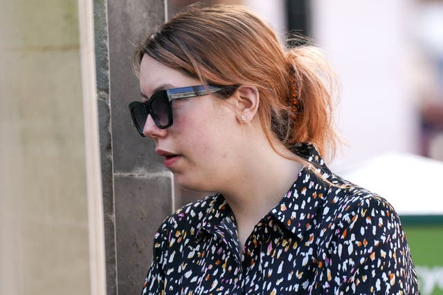 Paris Mayo pictured back in May arriving at Worcester Crown Court (Jacob King/PA)