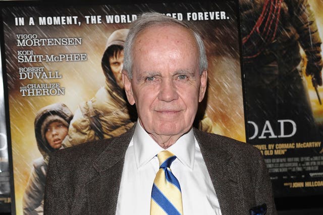 <p>Author Cormac McCarthy at the premiere of ‘The Road’ in New York in November 2009. The novel had landed him a Pulitzer Prize three years earlier </p>