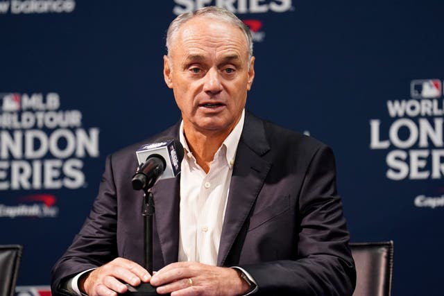 The New York Mets and Philadelphia Phillies will play in London in 2024, MLB commissioner Rob Manfred announced (Zac Goodwin/PA)