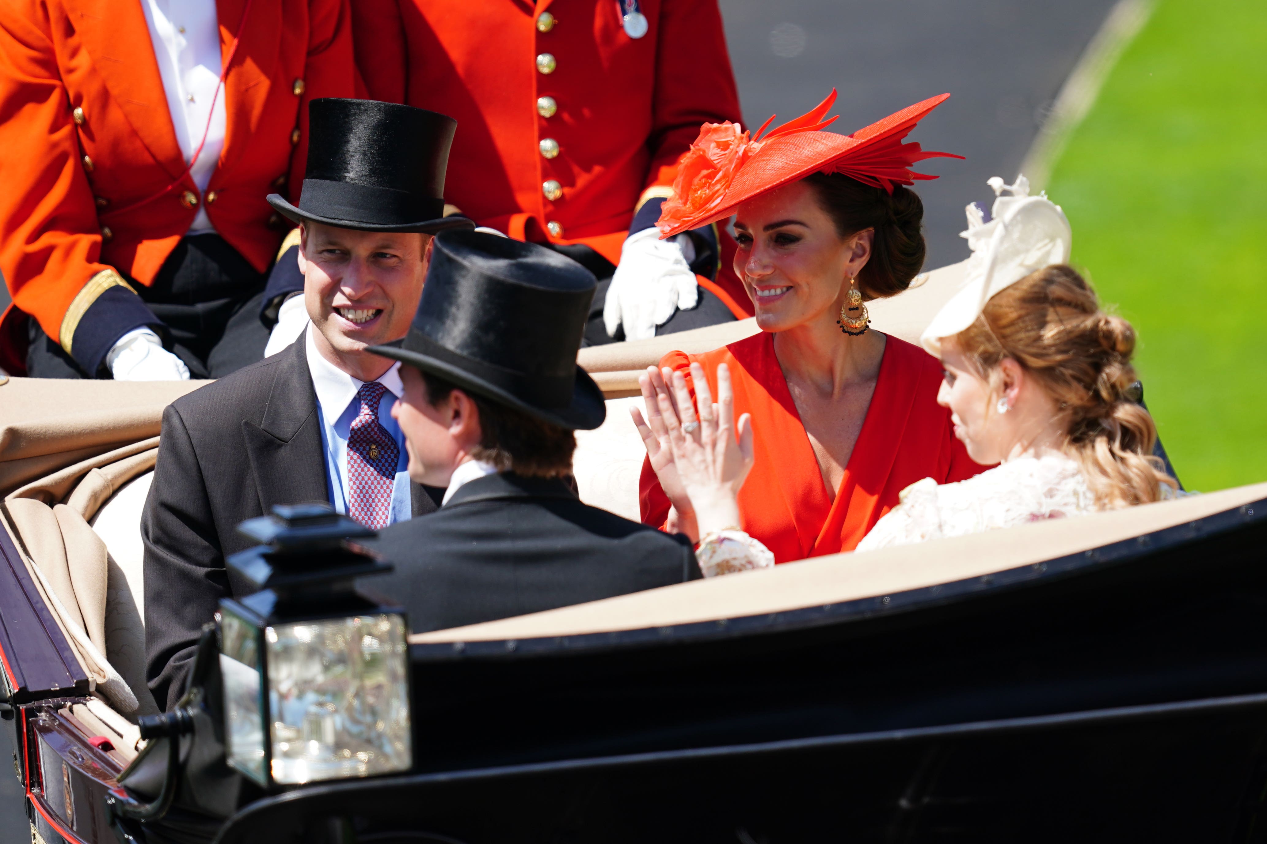 Kate and William join King and Queen for carriage procession at