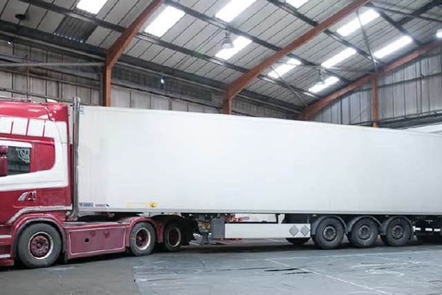 Maurice Robinson’s trailer and tractor unit (Essex Police/PA)