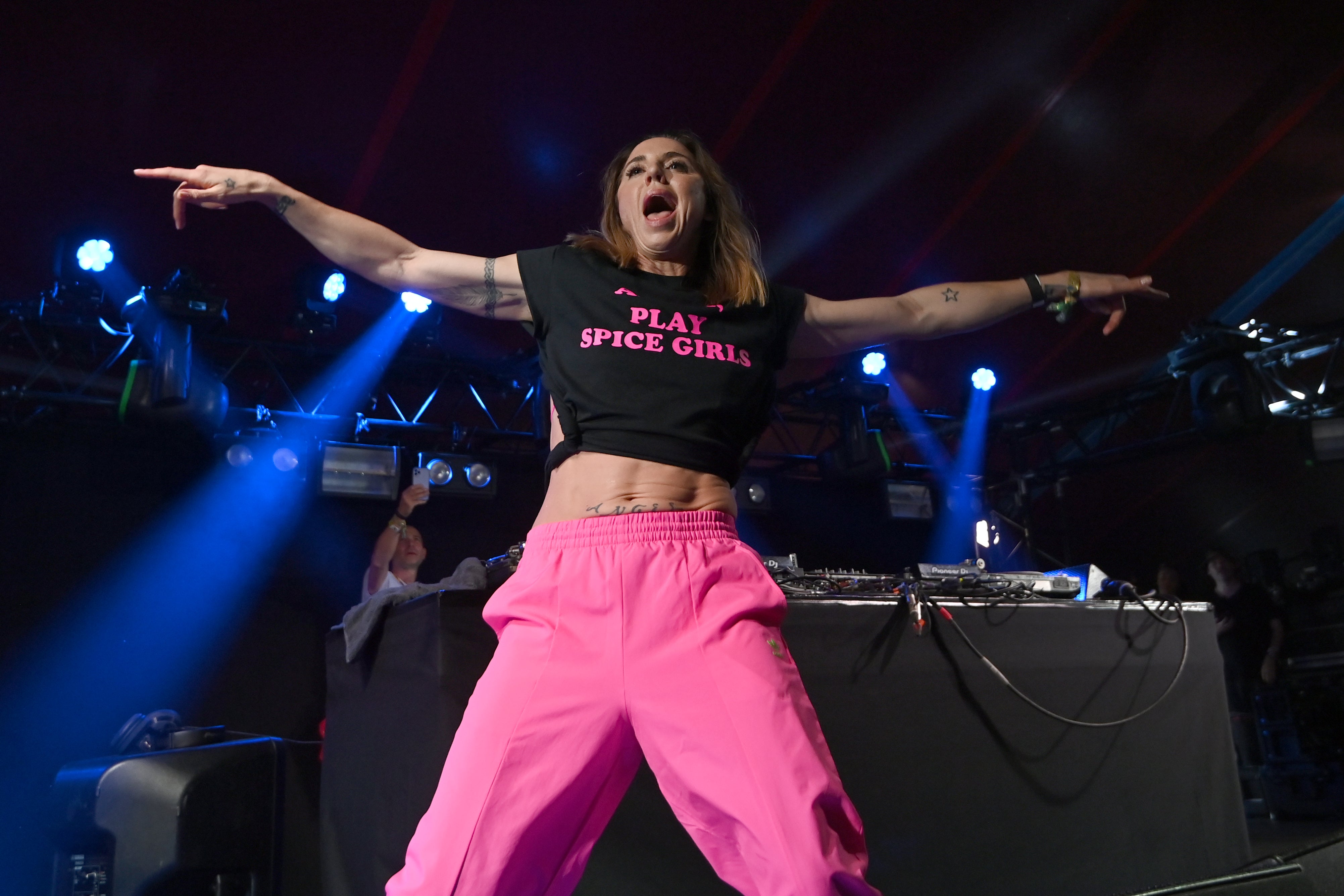 Mel C performs at William's Green during day two of Glastonbury Festival at Worthy Farm