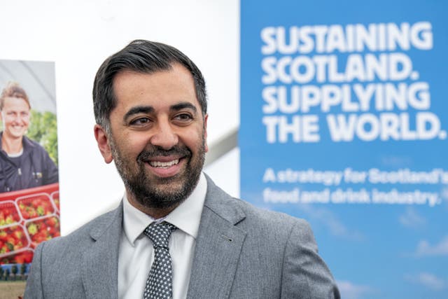 First Minister Humza Yousaf launched a 10-year food and drink stability strategy at the Royal Highland Show (Jane Barlow/PA)