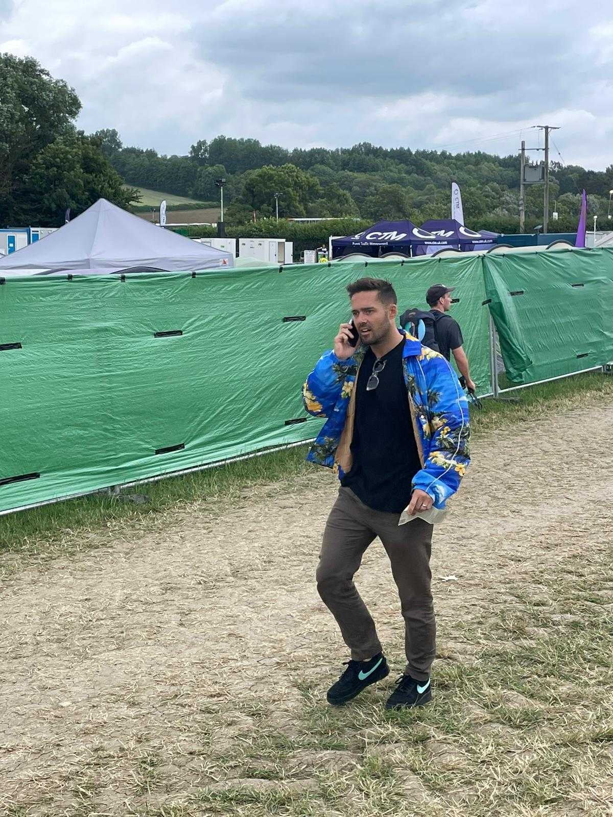 Spencer Matthews at Glastonbury 2023