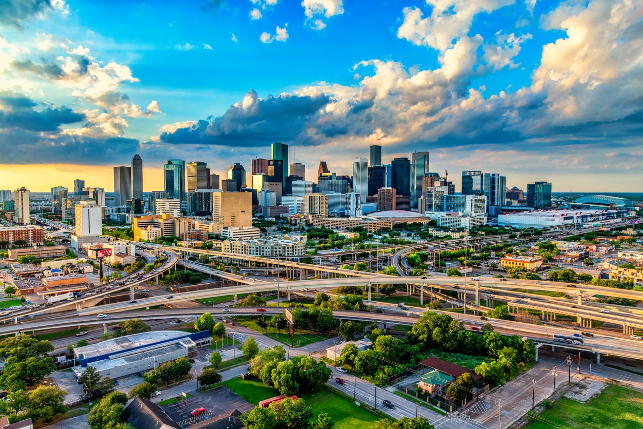 High skylines in Houston border national parks and forests