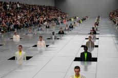 Dior celebrates 5 years as designer in gender-fluid Paris men's show