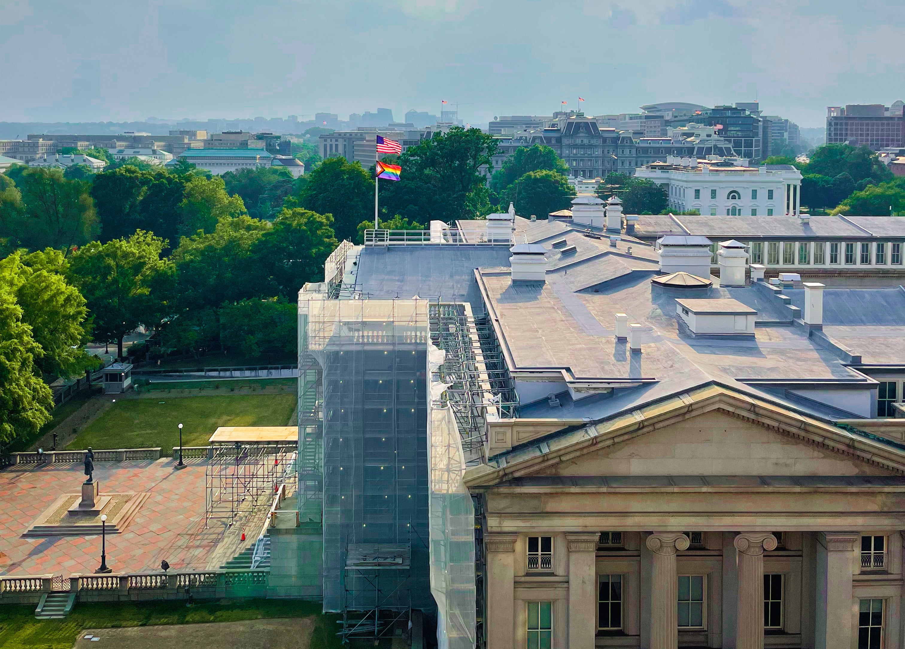 The White House flies the pride flag