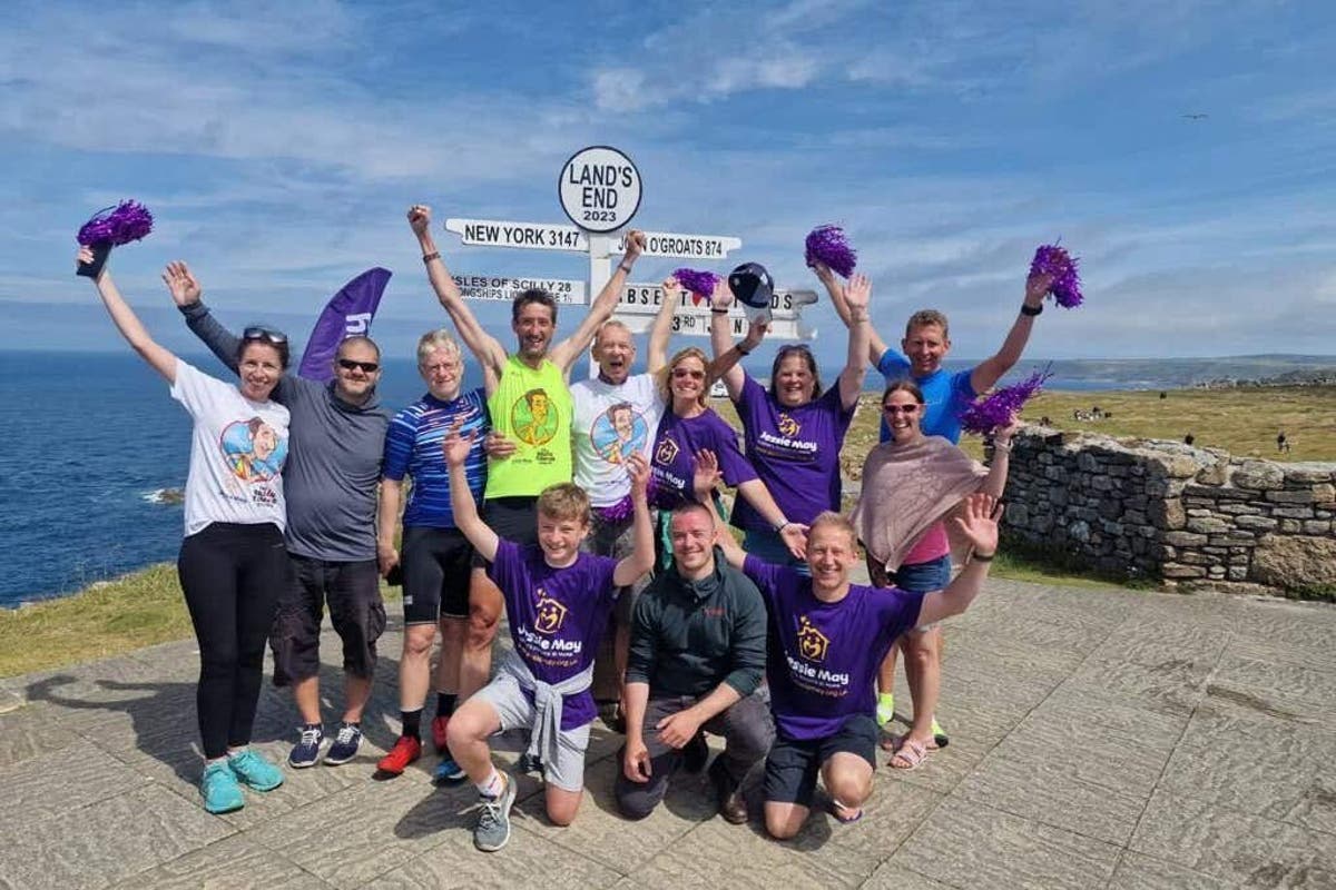 Commentator completes charity challenge down length of UK in memory of friends