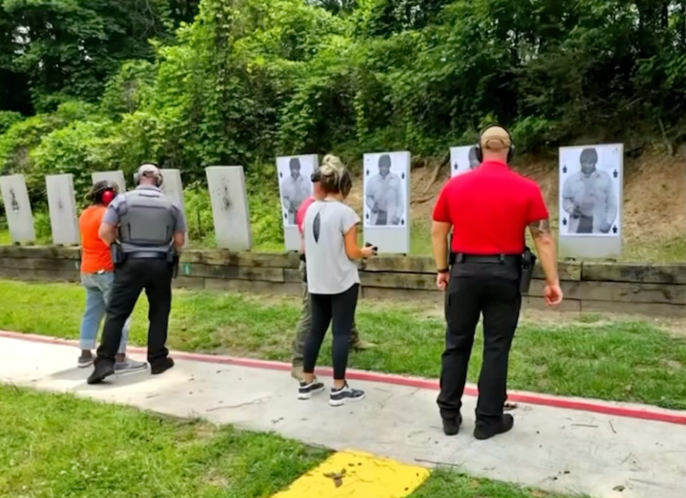 The Villa Rica Police Department posted the since-removed photos of target practice class on 17 June