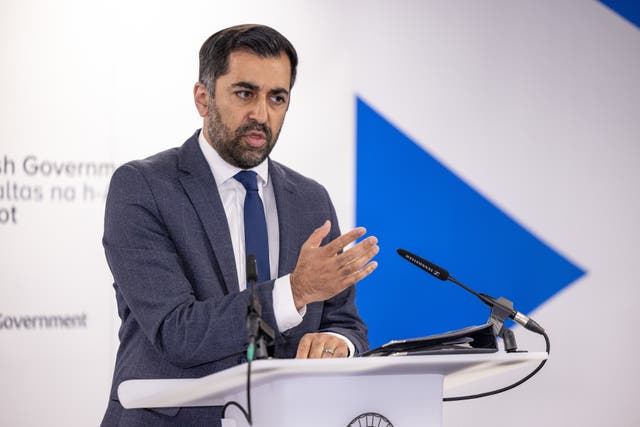 First Minister Humza Yousaf will address SNP members on Saturday (Robert Perry/PA)