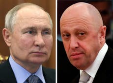 Russia-Ukraine war – live: Wagner chief Prigozhin claims his troops won’t fight in Putin’s war ‘for now’