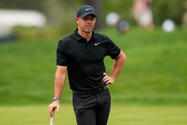 Rory McIlroy aced the par three eighth hole in the first round (Frank Franklin II/AP)