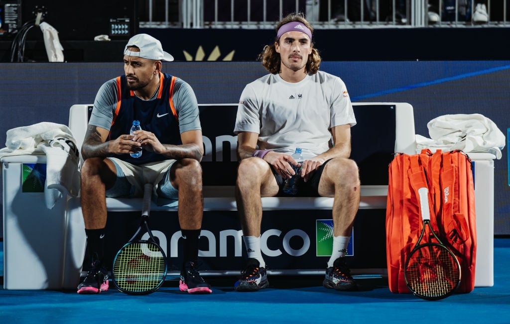 Nick Kyrgios and Stefanos Tsitsipas are featured in the latest episodes of Break Point on Netflix