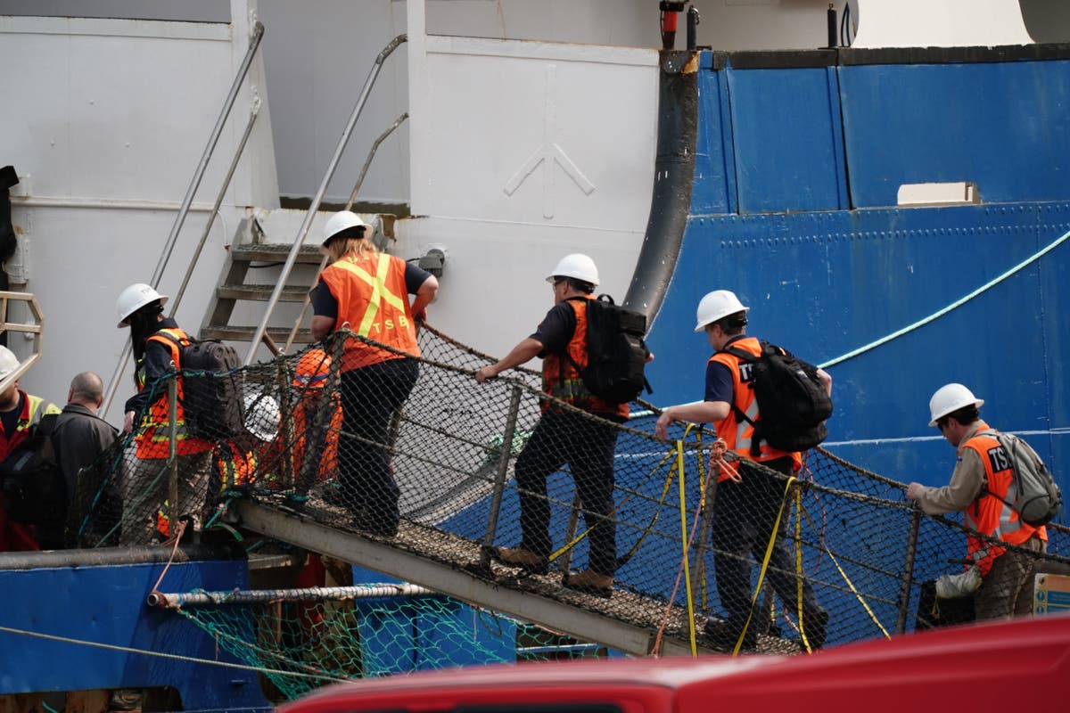 Safety investigators board Titan’s support ship after fatal implosion