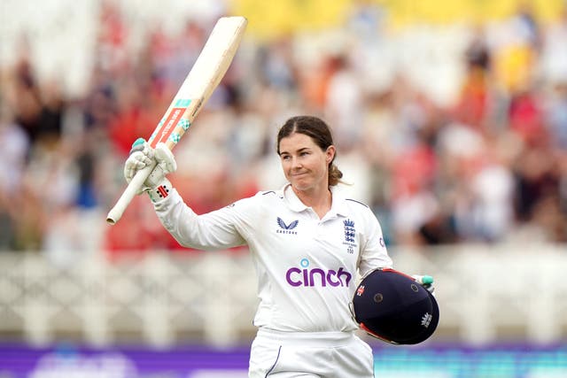 <p>Beaumont had a couple of let-offs in reaching three figures but was seldom troubled when she resumed on 100 on Saturday</p>