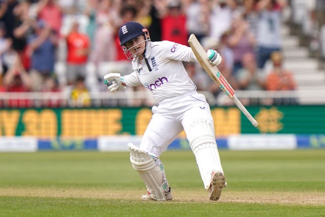 Tammy Beaumont became just the eighth woman to register a Test hundred (Tim Goode/PA)