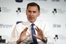 Jeremy Hunt urges homeowners to be ‘patient’ with ‘necessary’ interest rate hikes