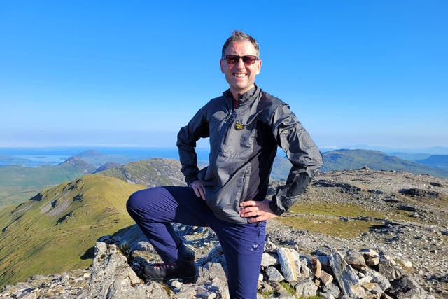 Richard Horgan, is taking on 32 County Peaks (Richard Horgan/PA)
