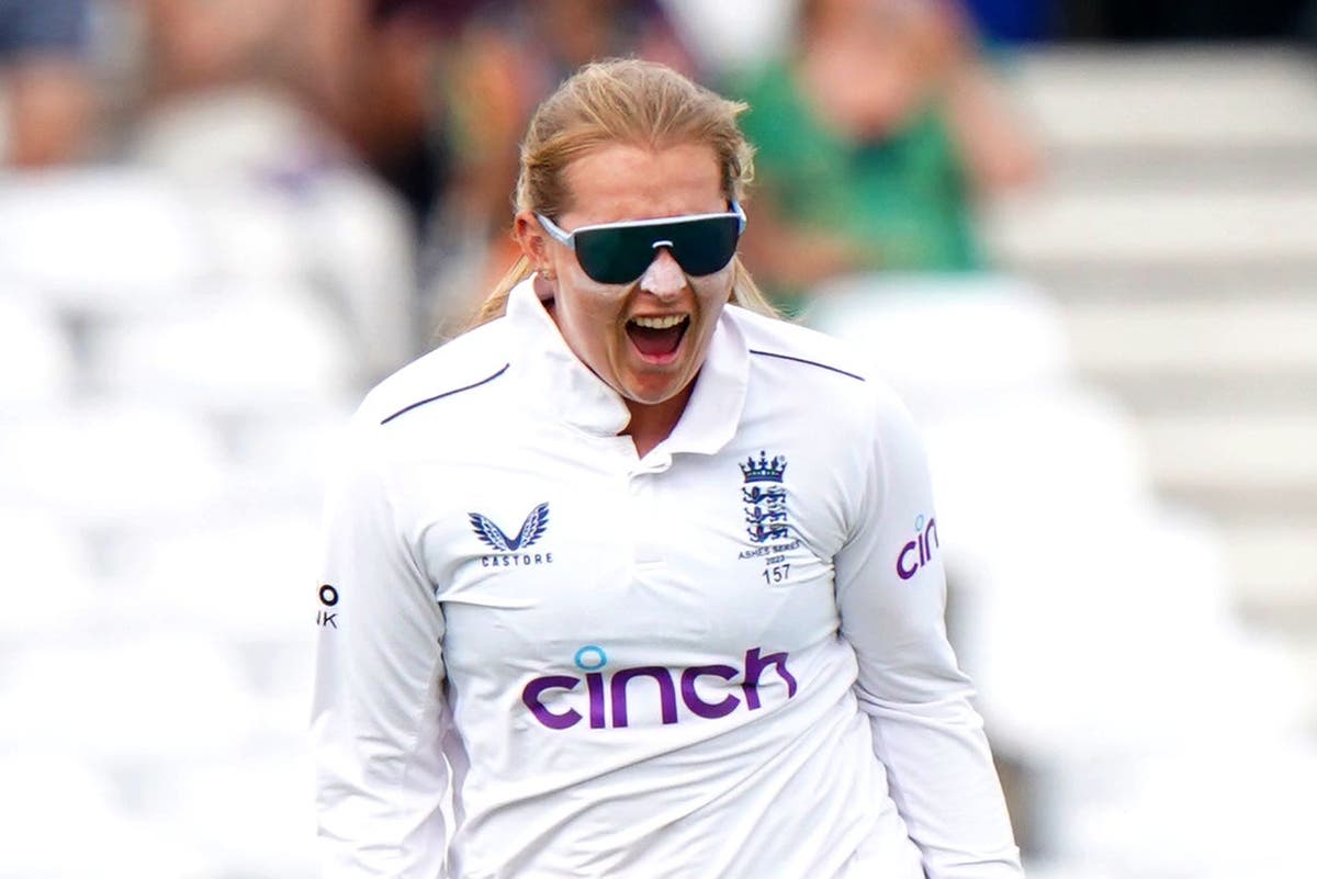 Sophie Ecclestone leads England fightback on penultimate afternoon of Ashes Test