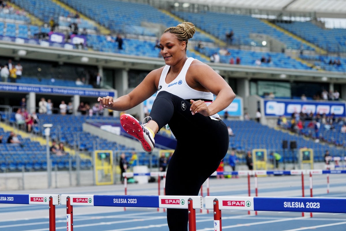 Shot putter runs 100m hurdles to save country from disqualification at ...