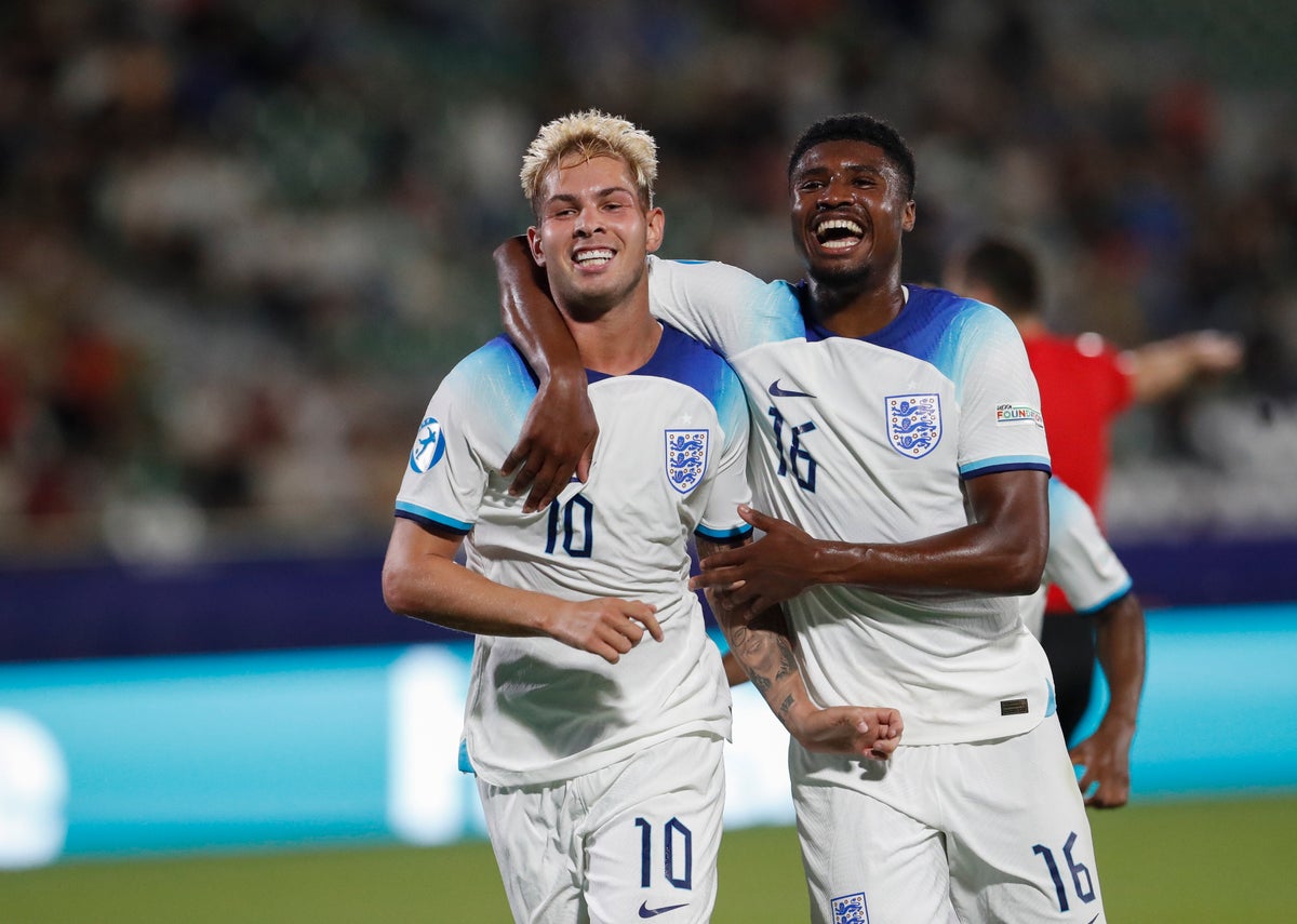 Emile Smith Rowe scores as England book quarter-final spot at U21 Euros after beating Israel