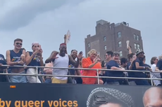 Celebrities spotted on floats at NYC Pride 2023