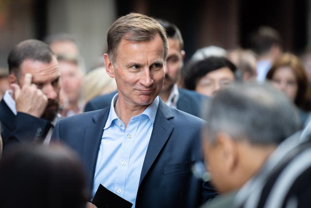 Chancellor of the Exchequer Jeremy Hunt will meet industry regulators (James Manning/PA)
