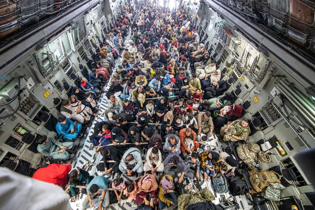 Operation Pitting helped evacuate more than 15,000 people from Afghanistan in 2021 (LPhot Ben Shread/MoD)