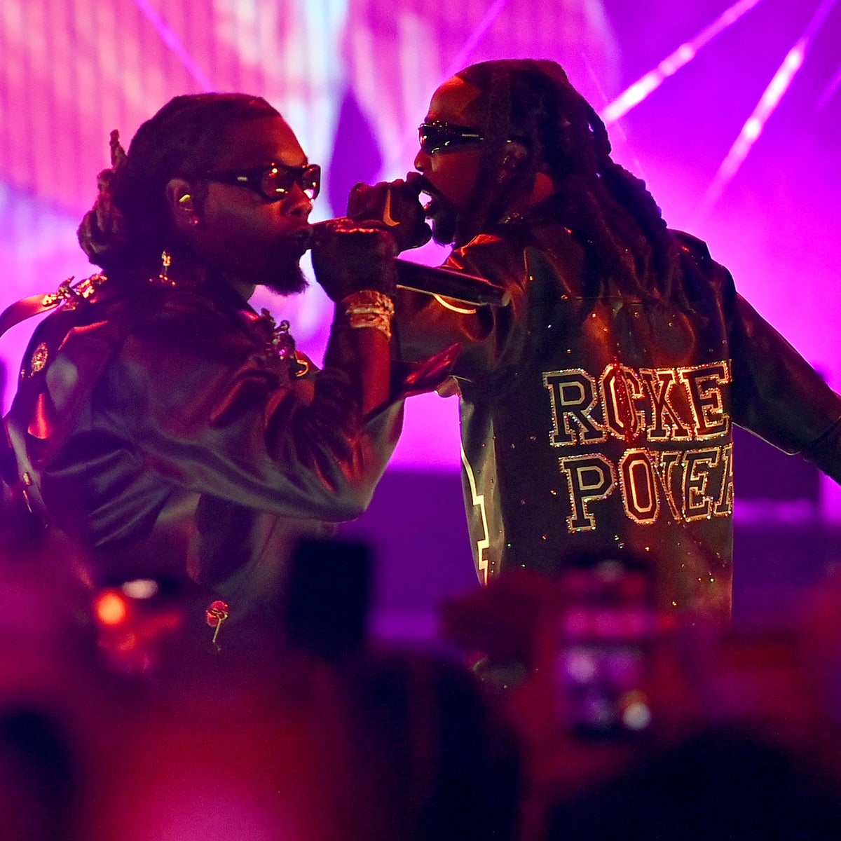 Offset and Quavo reunite at BET Awards to pay tribute to late Migos member  Takeoff | The Independent