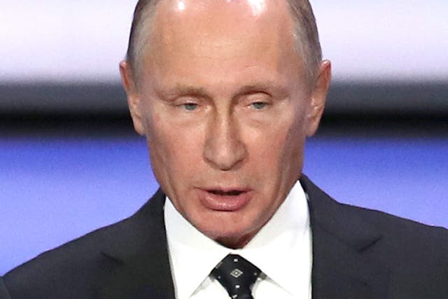 Doubts were cast over Vladimir Putin’s grip on power (Nick Potts/PA)