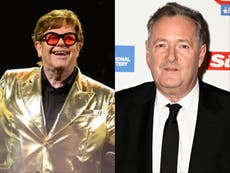 Elton John fans infuriated by Piers Morgan’s Glastonbury commentary: ‘Read the room’