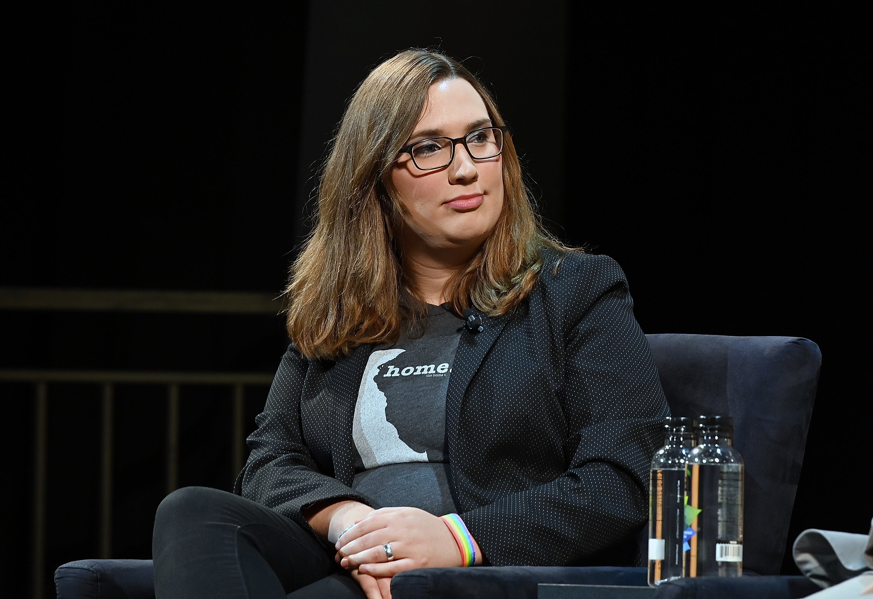 Sarah McBride attends "Out in Office" panel at Tribeca Celebrates Pride Day at 2019 Tribeca Film Festival at Spring Studio on May 4, 2019 in New York City.