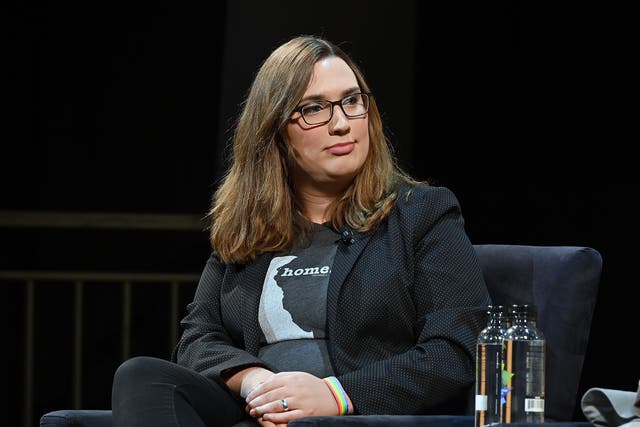 <p>Sarah McBride attends "Out in Office" panel at Tribeca Celebrates Pride Day at 2019 Tribeca Film Festival at Spring Studio on May 4, 2019 in New York City.</p>