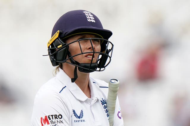 Heather Knight’s England lost the lone Women’s Ashes Test (Tim Goode/PA)