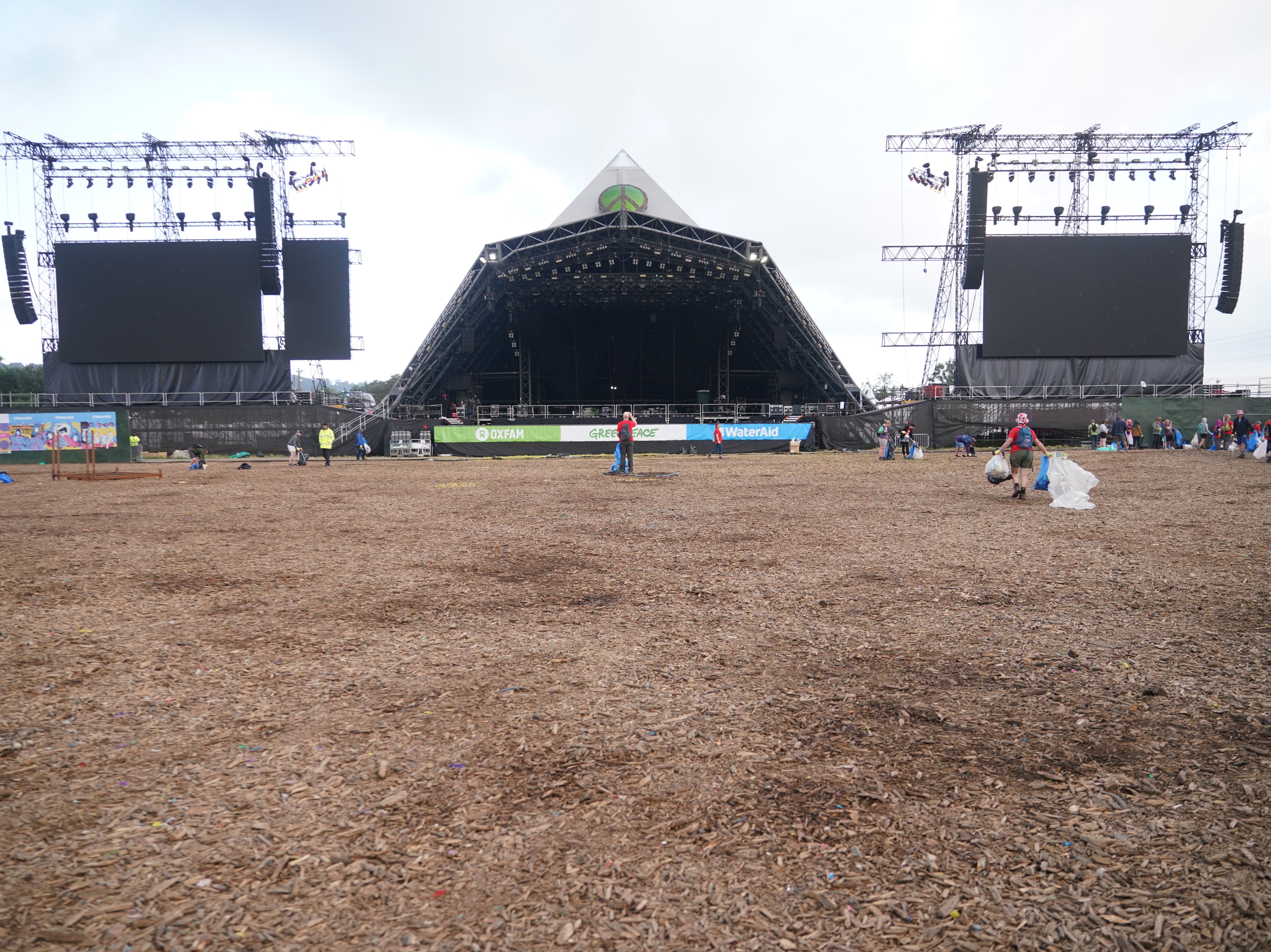 Glastonbury site cleaned up