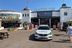Man and woman taken to hospital after rollercoaster incident on pier
