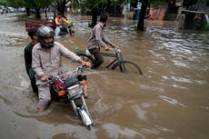 Cities in Pakistan raise alarm again amid heavy rainfall a year after catastrophic floods killed 1,700