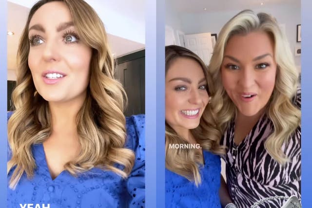 <p>Amy Dowden gives an update after breast cancer diagnosis and appears on Instagram Story with friend Sara Davies</p>