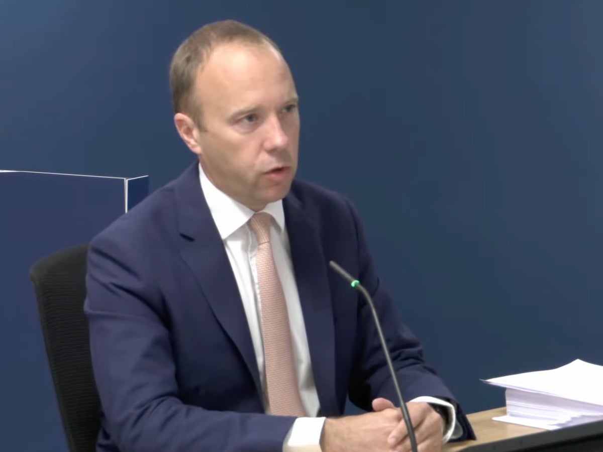 Matt Hancock admits government unprepared for Covid and planning was ‘completely wrong’
