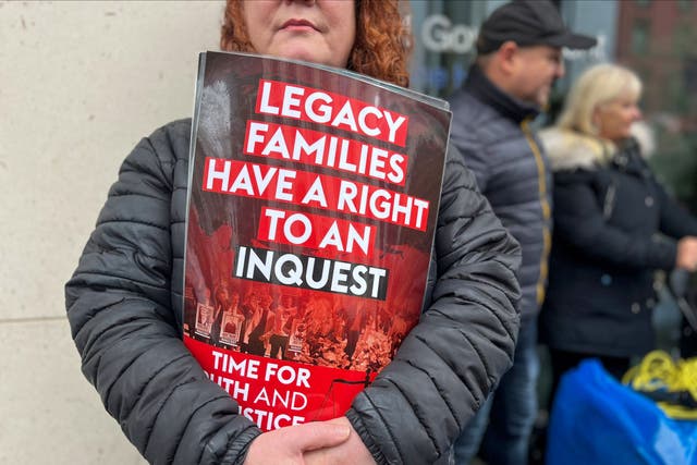 The Northern Ireland Office said the legislation remained the best way to deliver for victims of the Troubles (Claudia Savage/PA)