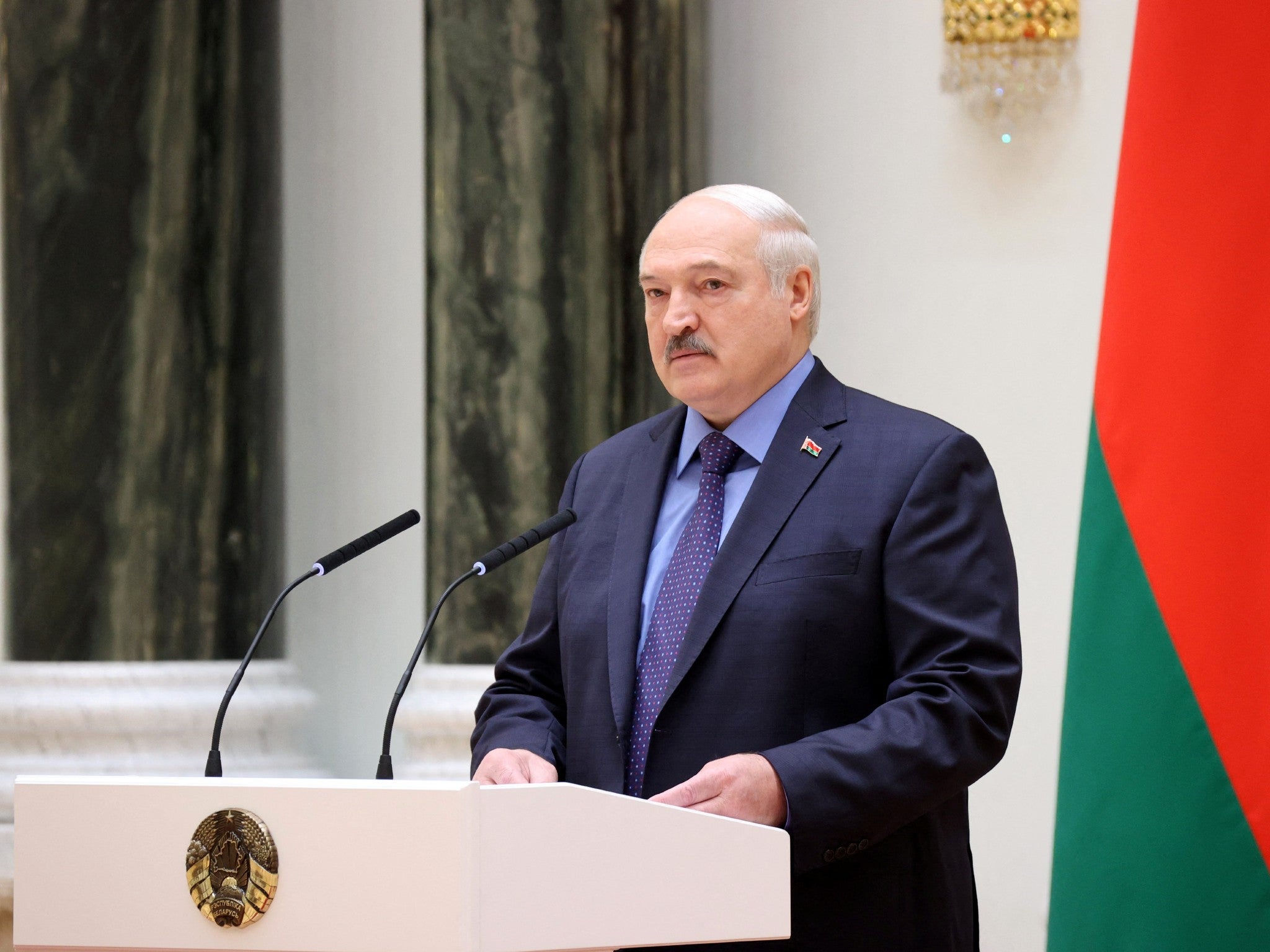 <p>Belarusian president Alexander Lukashenko</p>
