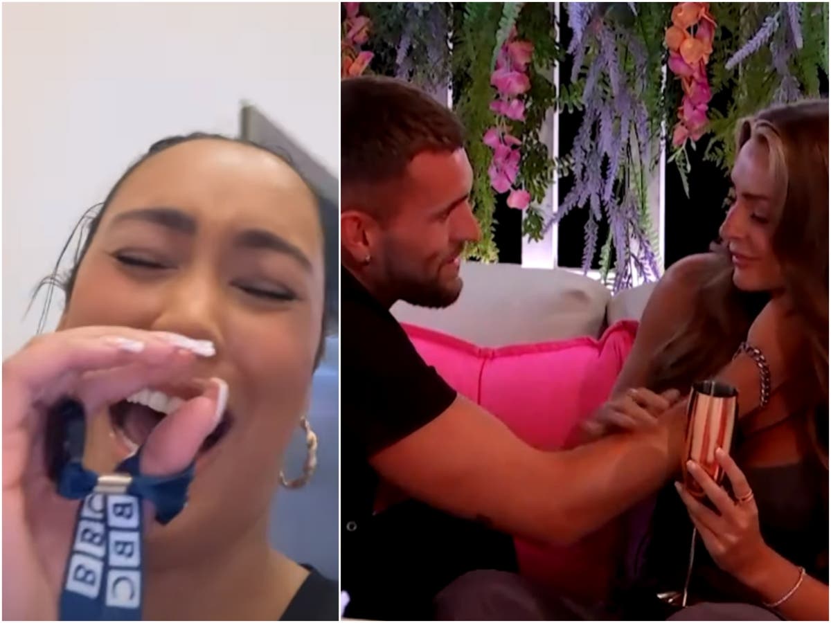 Snoochie Shy screams laughing as brother Zach is rejected by Kady on Love Island