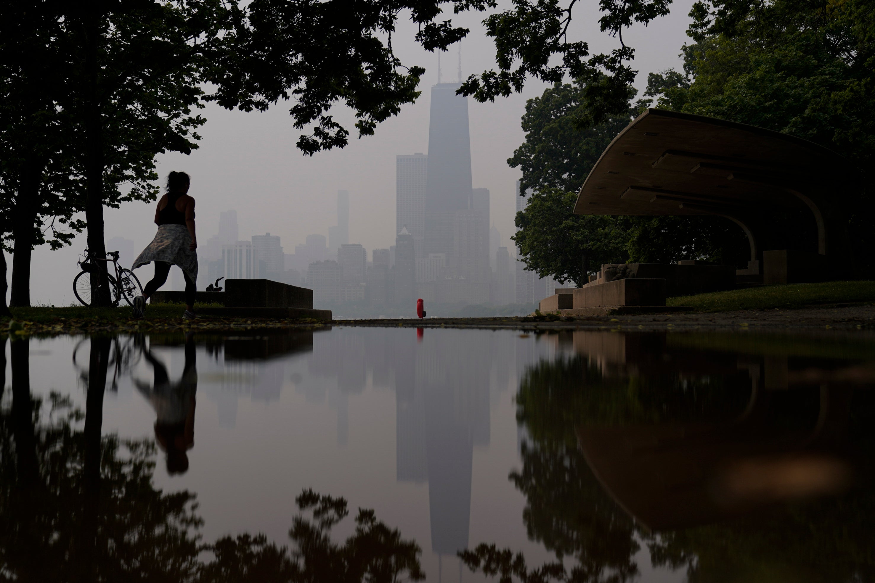 APTOPIX Canada Wildfires Air Quality Great Lakes