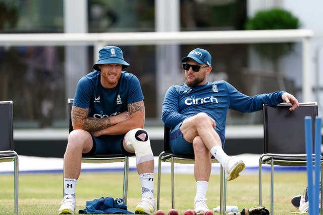 England captain Ben Stokes and head coach Brendon McCullum are gearing up for the second Test (Mike Egerton/PA).