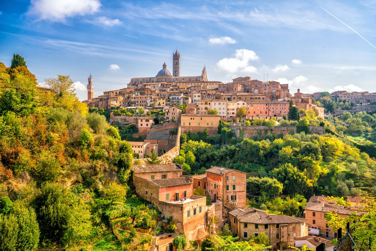 The Tuscan countryside is home to rolling vineyards and authentic Italian cuisine