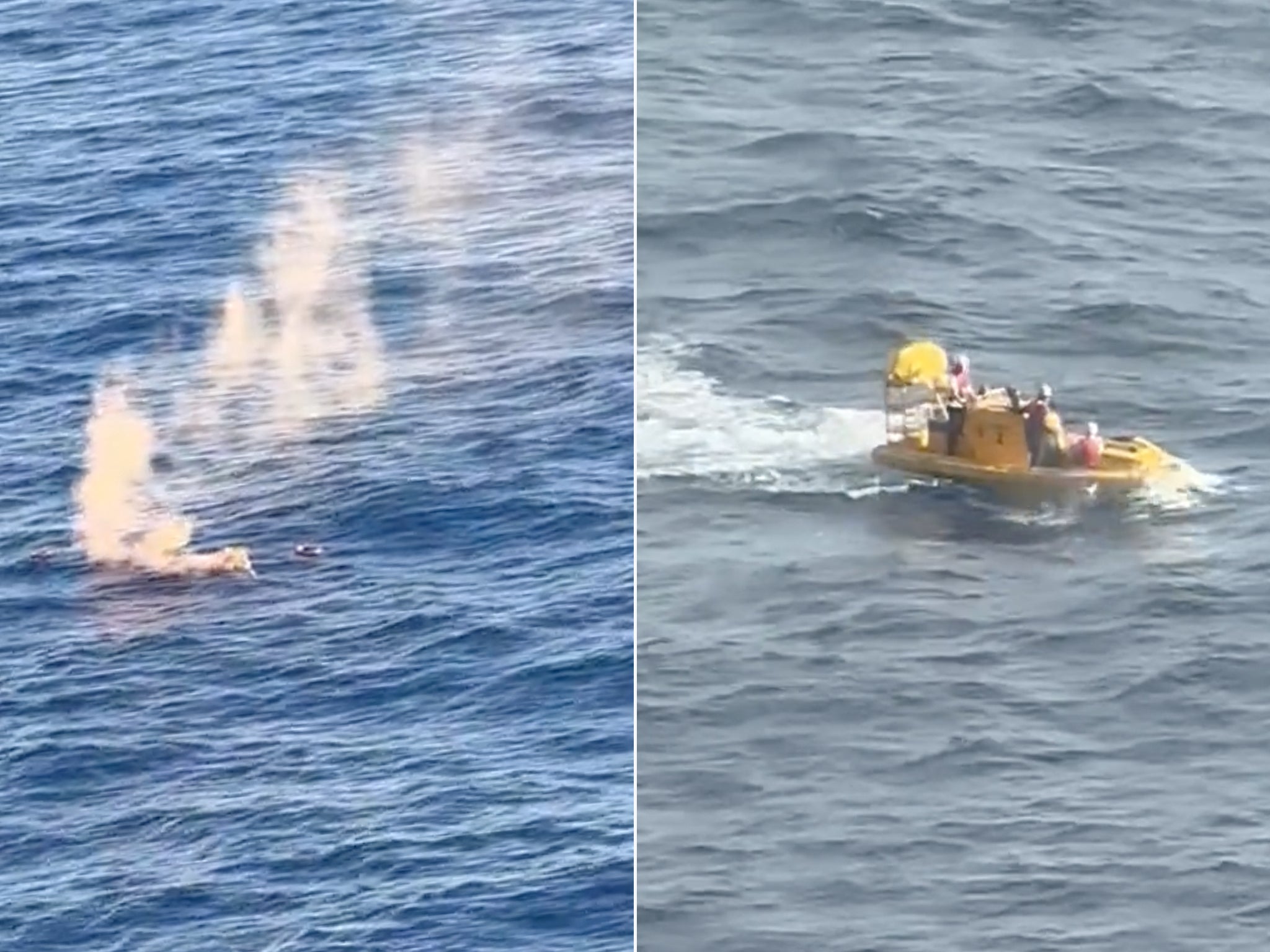 The rescued passenger is said to be ‘in good health’