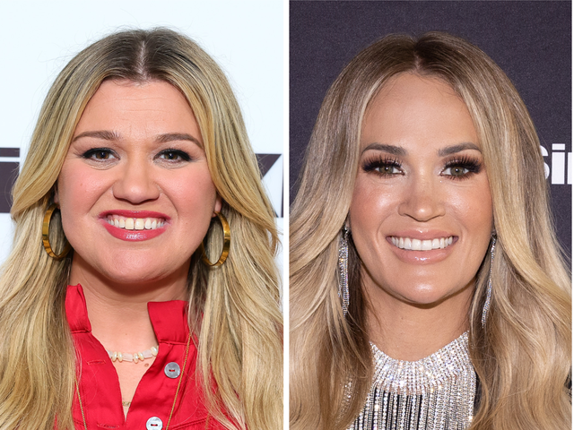 <p>Kelly Clarkson and Carrie Underwood</p>