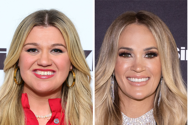 <p>Kelly Clarkson and Carrie Underwood</p>